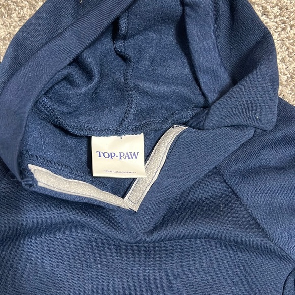 Blue Fleece Dog Hoodie - Picture 5 of 7